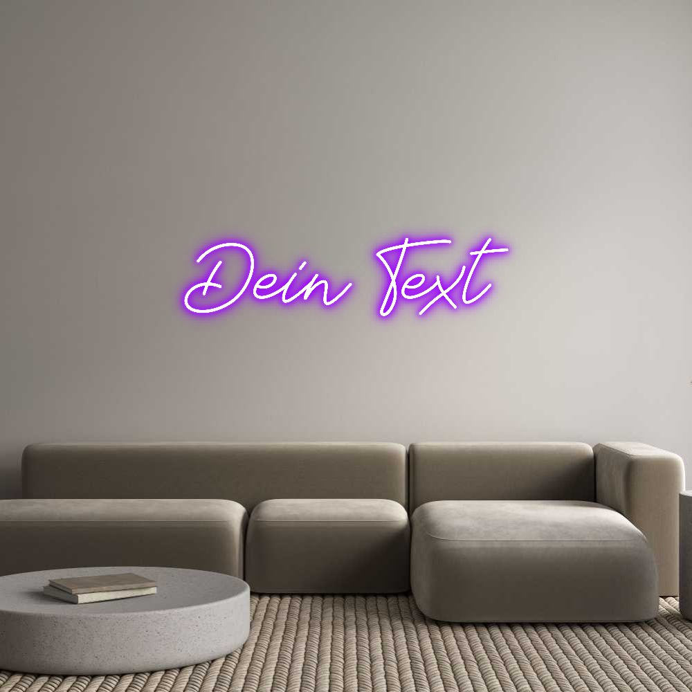 Individuelles Neon: Dein Text