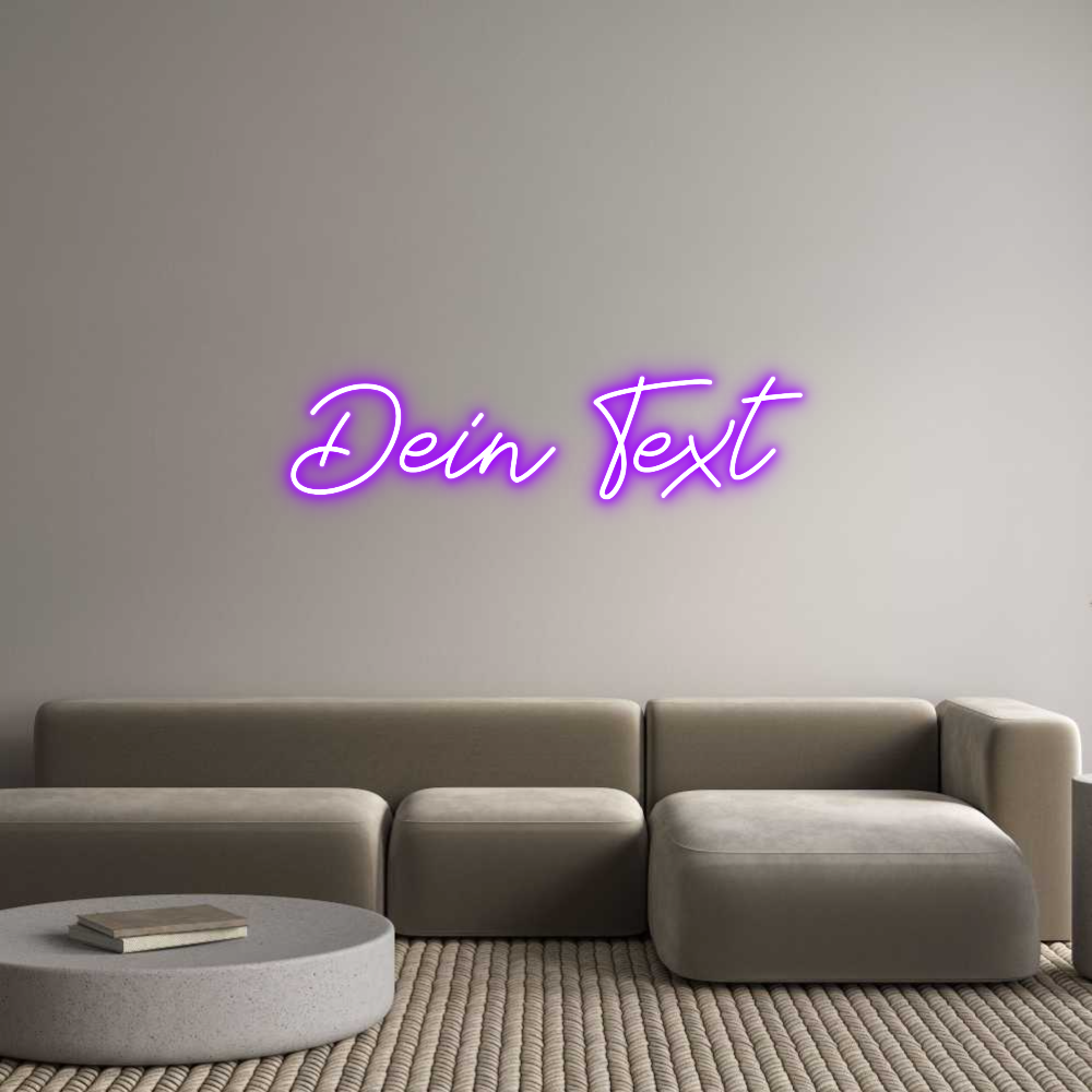 Individuelles Neon: Dein Text