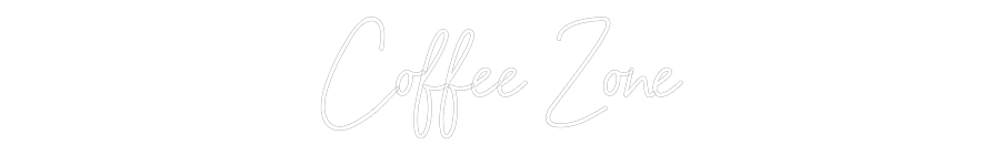 Individuelles Neon: Coffee Zone