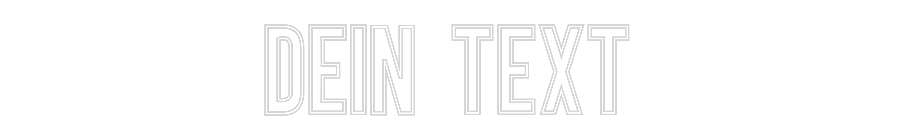 Individuelles Neon: Dein Text