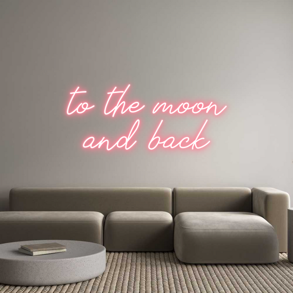 Individuelles Neon: to the moon
...