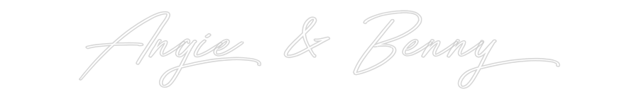 Individuelles Neon: Angie & Benny