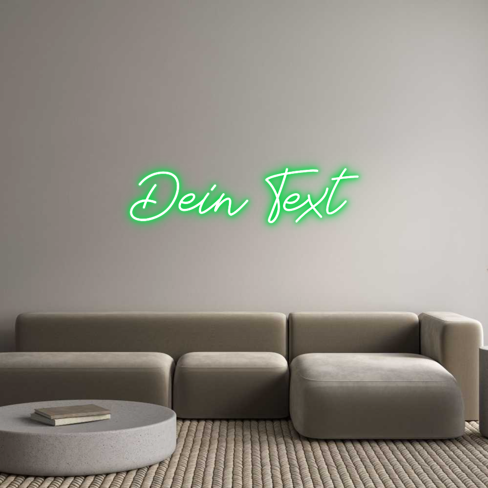 Individuelles Neon: Dein Text