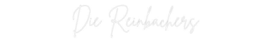 Individuelles Neon: Die Reinbachers