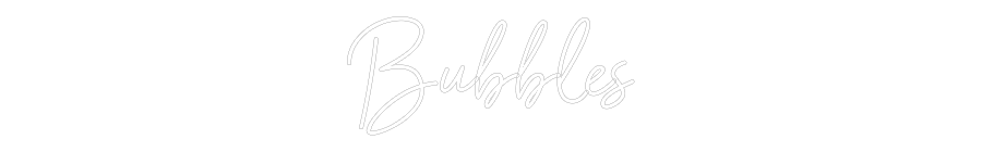 Individuelles Neon: Bubbles