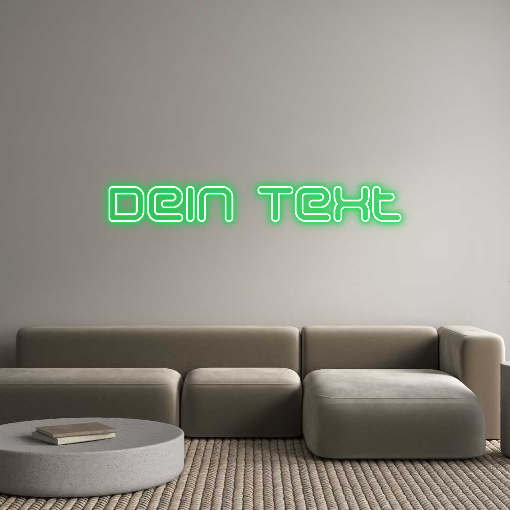 Individuelles Neon: Dein Text