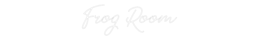 Individuelles Neon: Frog Room