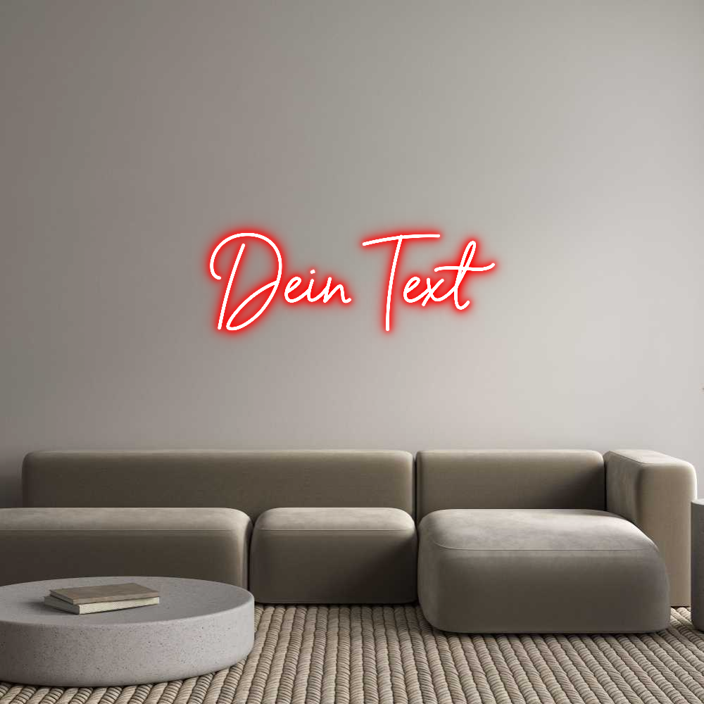 Individuelles Neon: Dein Text
