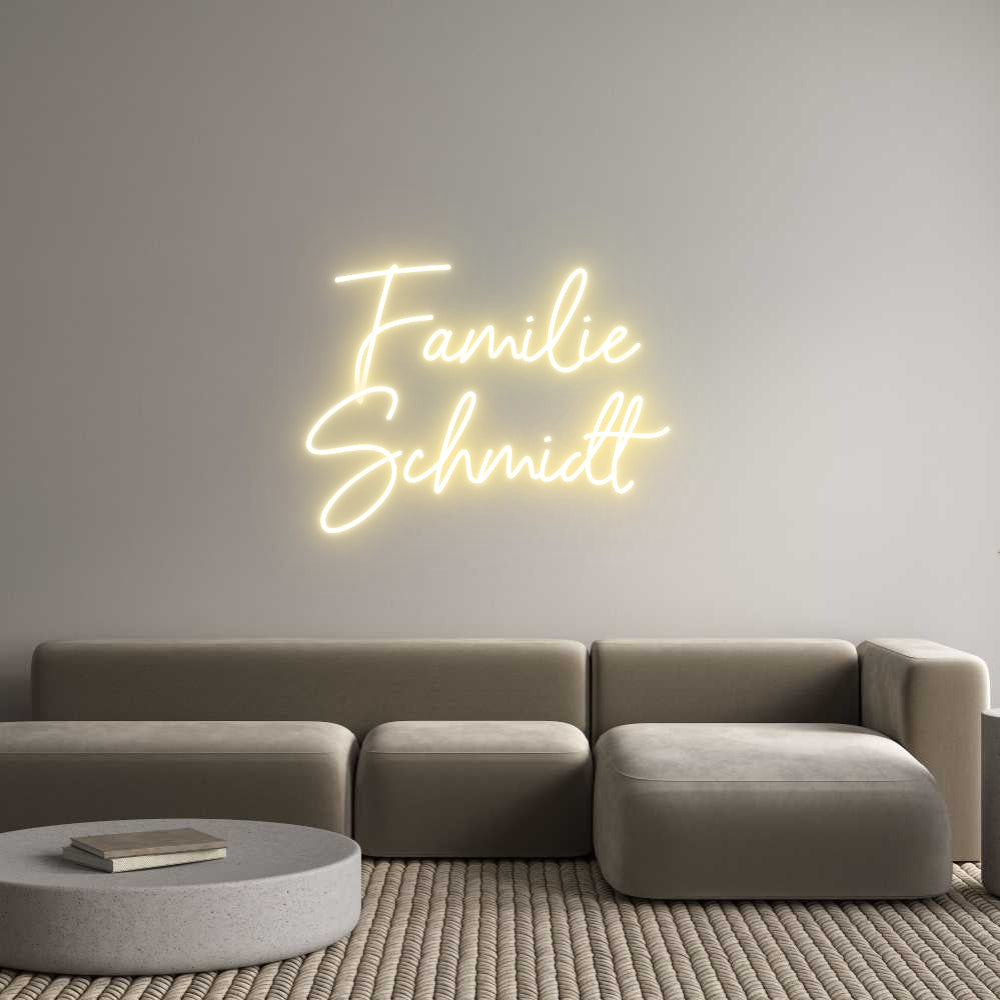 Individuelles Neon: Familie 
Sch...