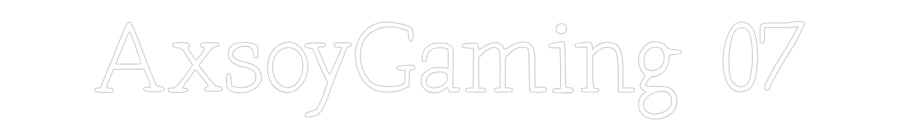 Individuelles Neon: AxsoyGaming 07