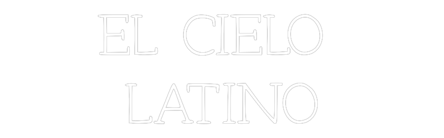Individuelles Neon: EL CIELO 
LA...