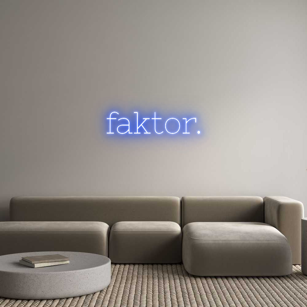 Individuelles Neon: faktor.