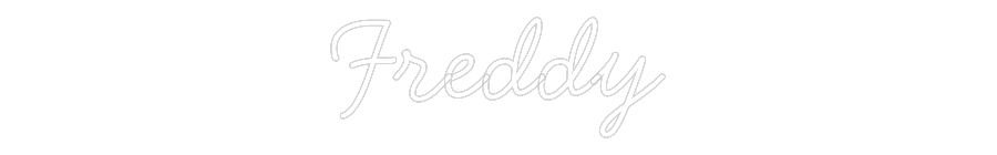 Individuelles Neon: Freddy