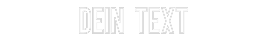 Individuelles Neon: Dein Text