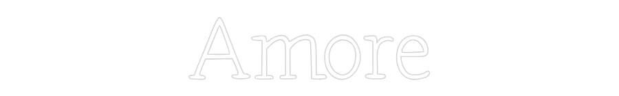 Individuelles Neon: Amore