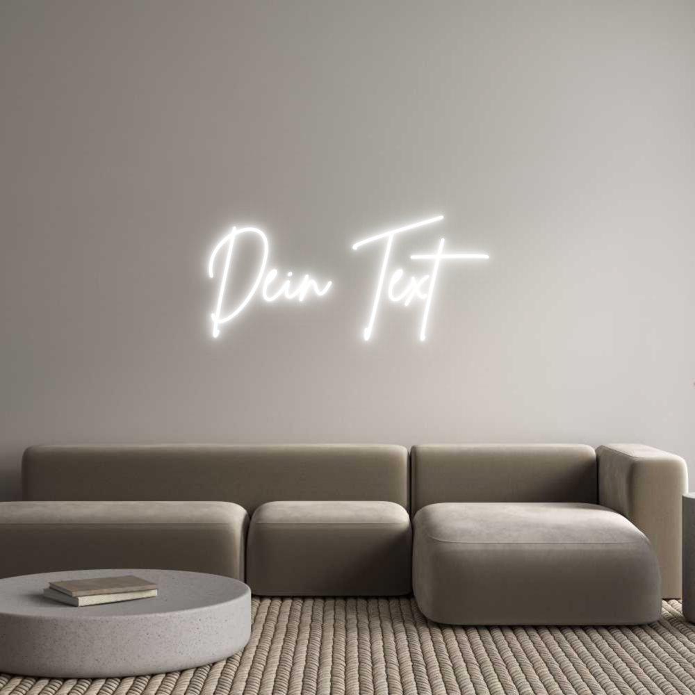 Individuelles Neon: Dein Text