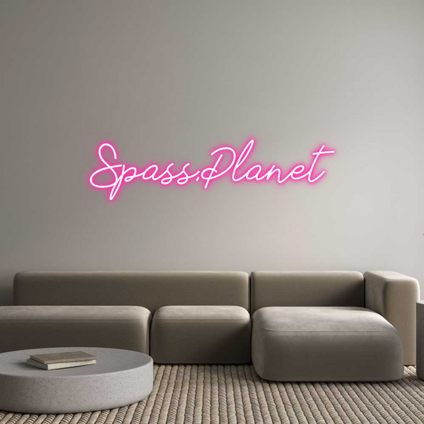 Individuelles Neon: Spass.Planet