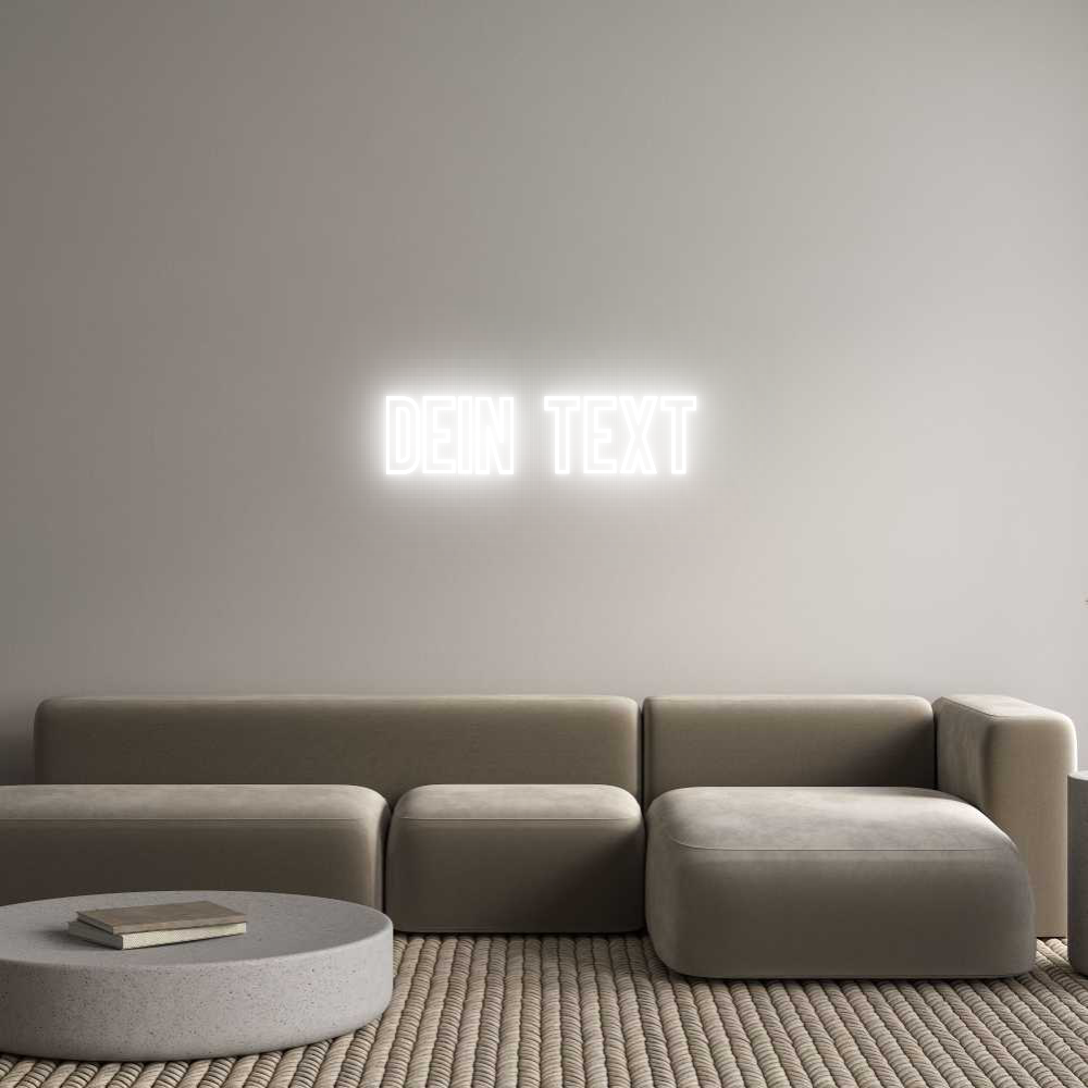 Individuelles Neon: Dein Text