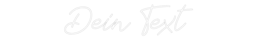 Individuelles Neon: Dein Text