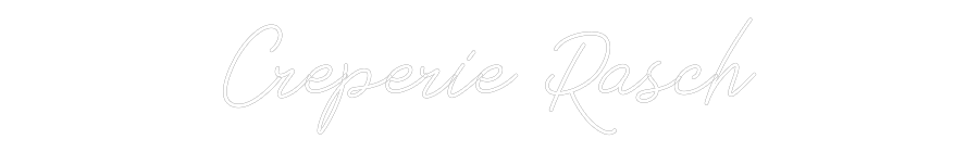 Individuelles Neon: Creperie Rasch