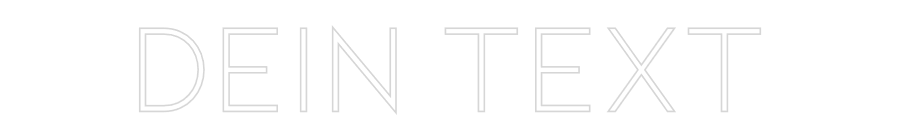 Individuelles Neon: Dein Text