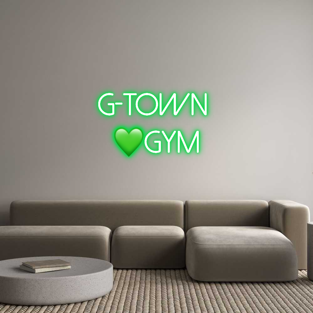 Individuelles Neon: G-Town 
💚Gym