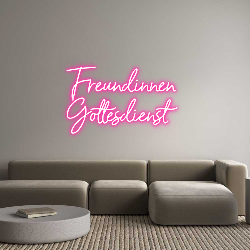 Individuelles Neon: Freundinnen
...
