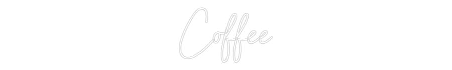 Individuelles Neon: Coffee