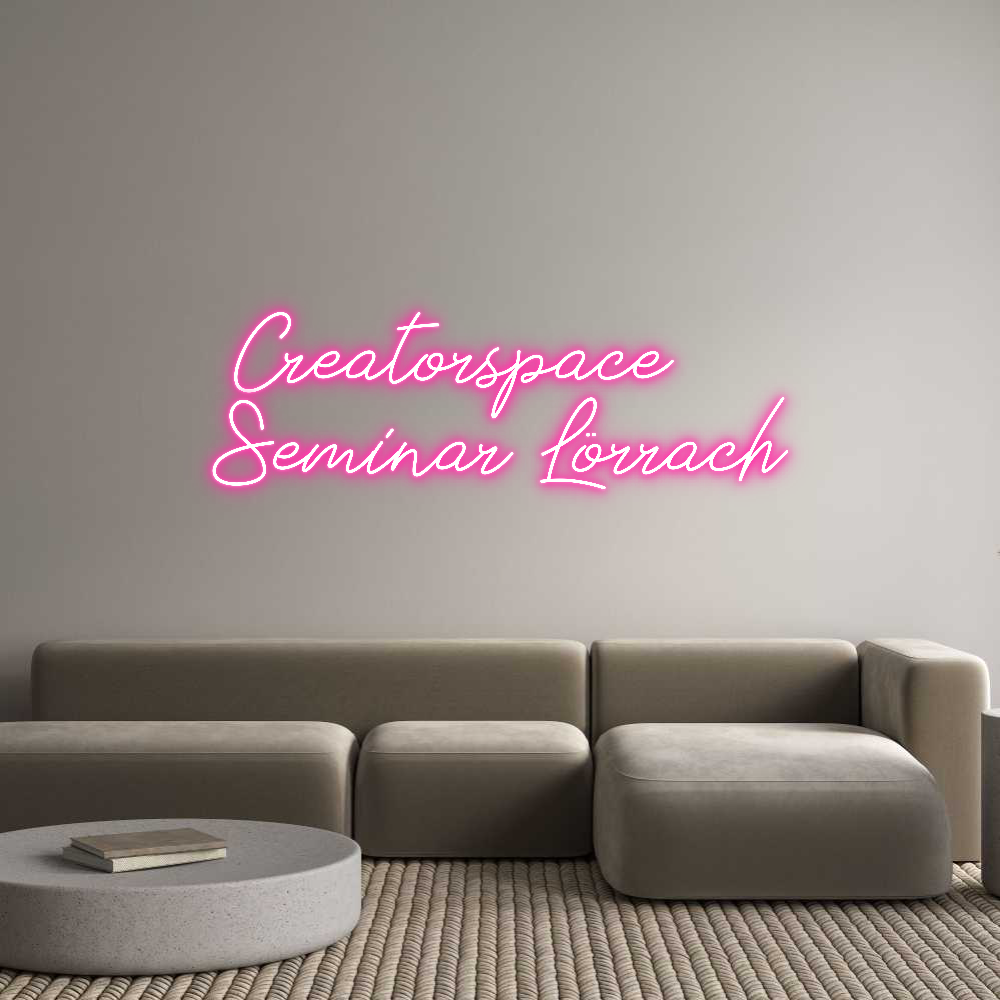Individuelles Neon:  Creatorspace...