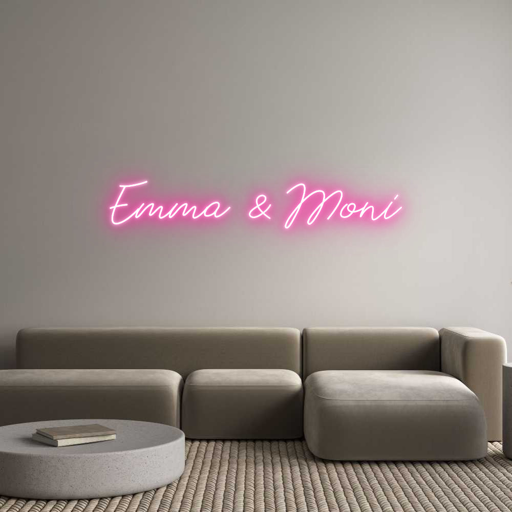 Individuelles Neon: Emma & Moni