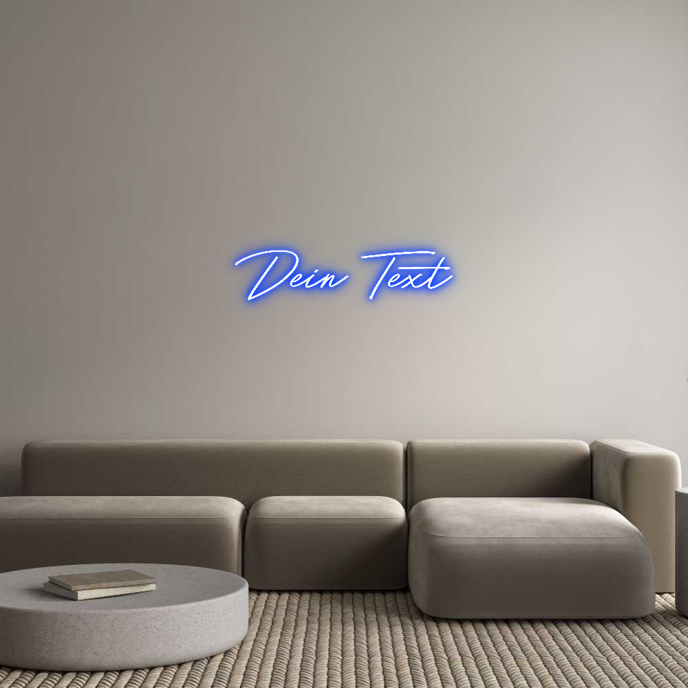 Individuelles Neon: Dein Text
