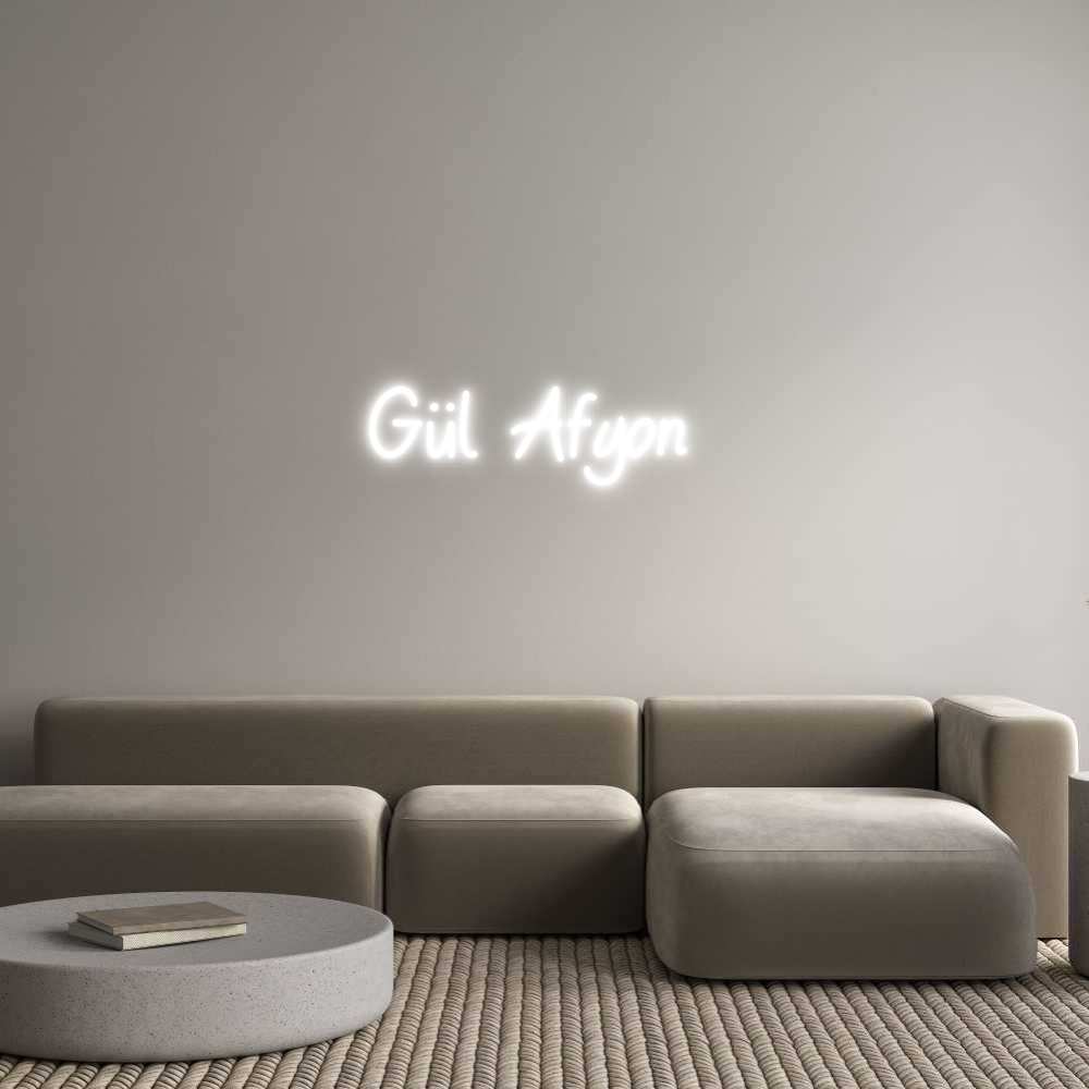 Individuelles Neon: Gül Afyon