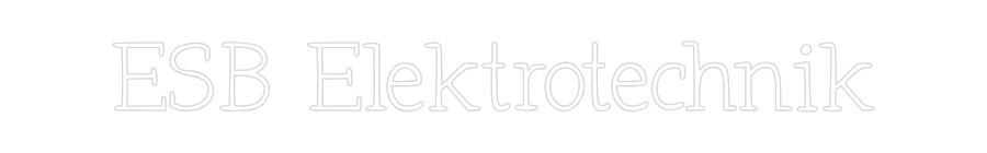 Individuelles Neon: ESB Elektrote...
