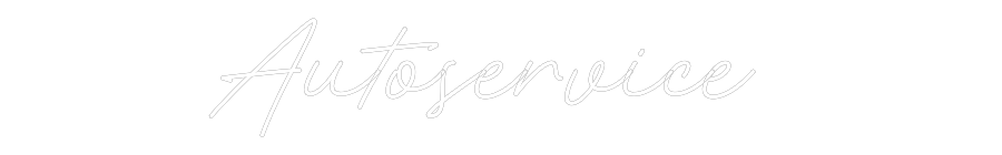 Individuelles Neon: Autoservice