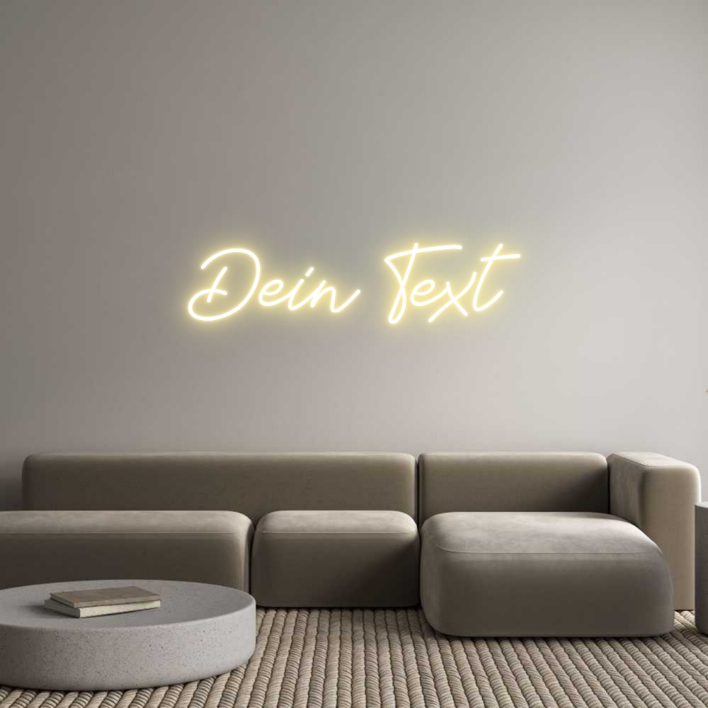 Individuelles Neon: Dein Text