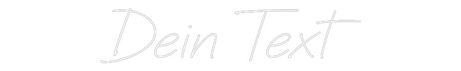 Individuelles Neon: Dein Text