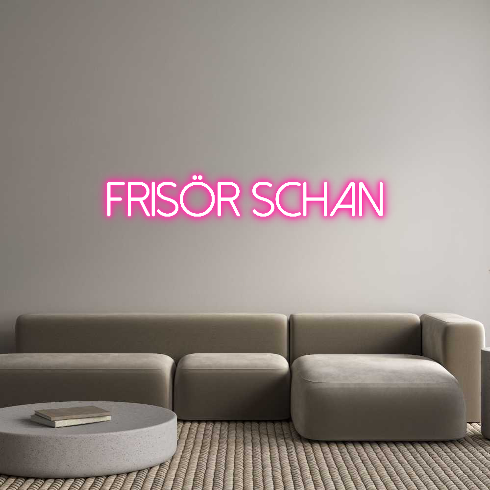 Individuelles Neon: Frisör Schan