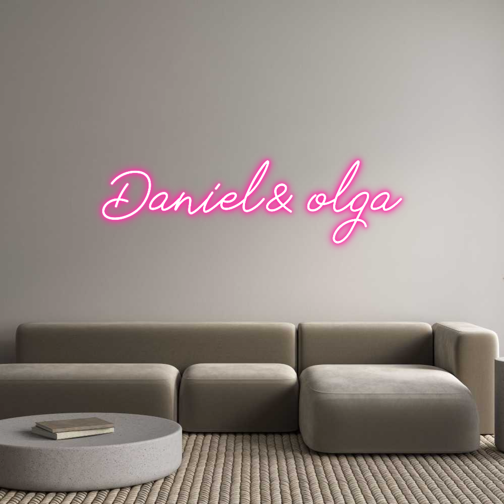 Individuelles Neon: Daniel& olga