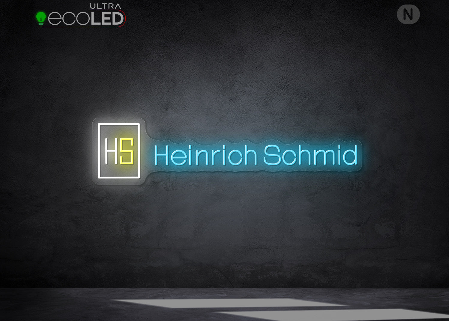 Individuelles Neonschild