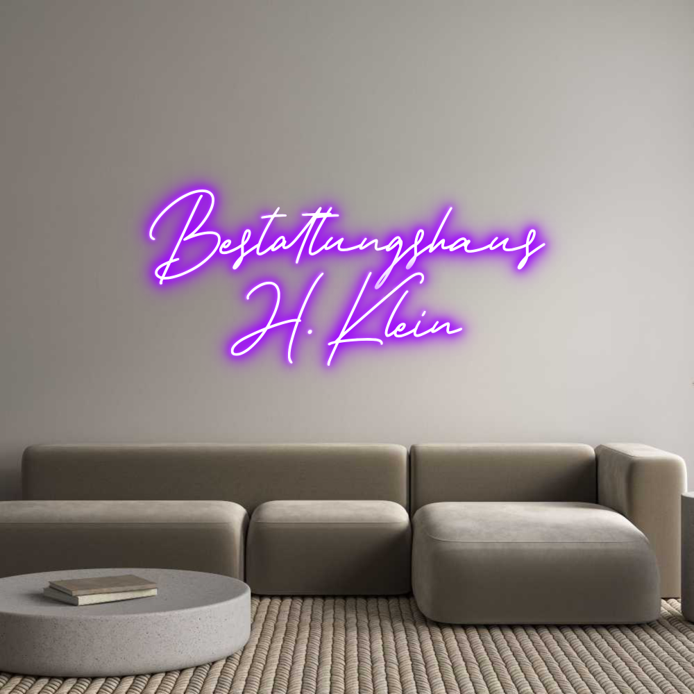 Individuelles Neon: Bestattungsha...