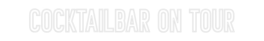 Individuelles Neon: COCKTAILBAR O...