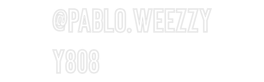 Individuelles Neon: @pablo.weezzy...