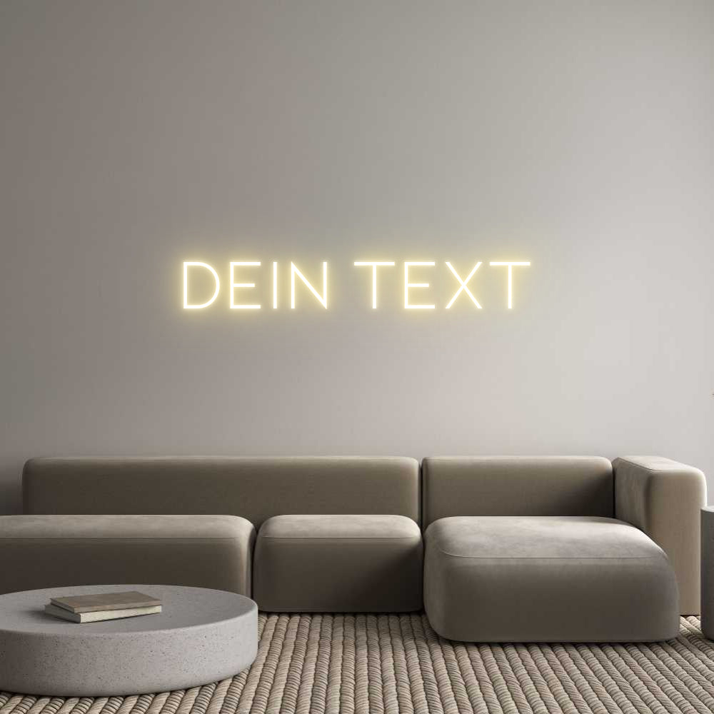 Individuelles Neon: Dein Text