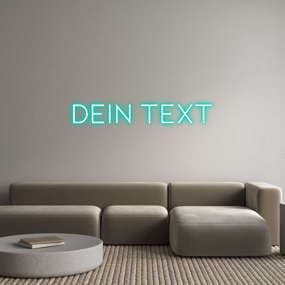 Individuelles Neon: Dein Text