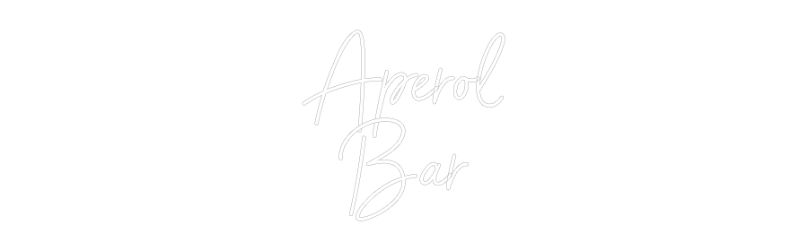 Individuelles Neon: Aperol
Bar
