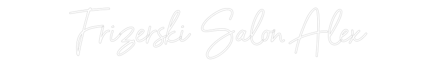 Individuelles Neon: Frizerski Sal...