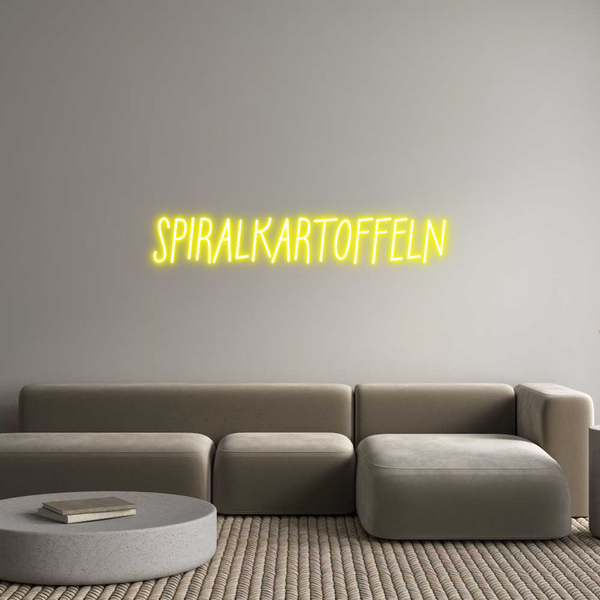 Individuelles Neon: SPIRALKARTOFF...