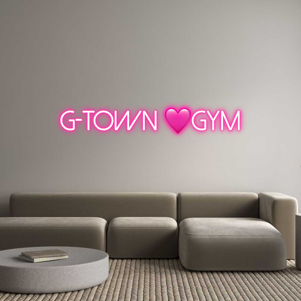Individuelles Neon: G-Town 🩷Gym