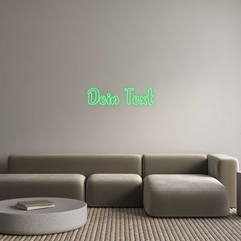 Individuelles Neon: Dein Text