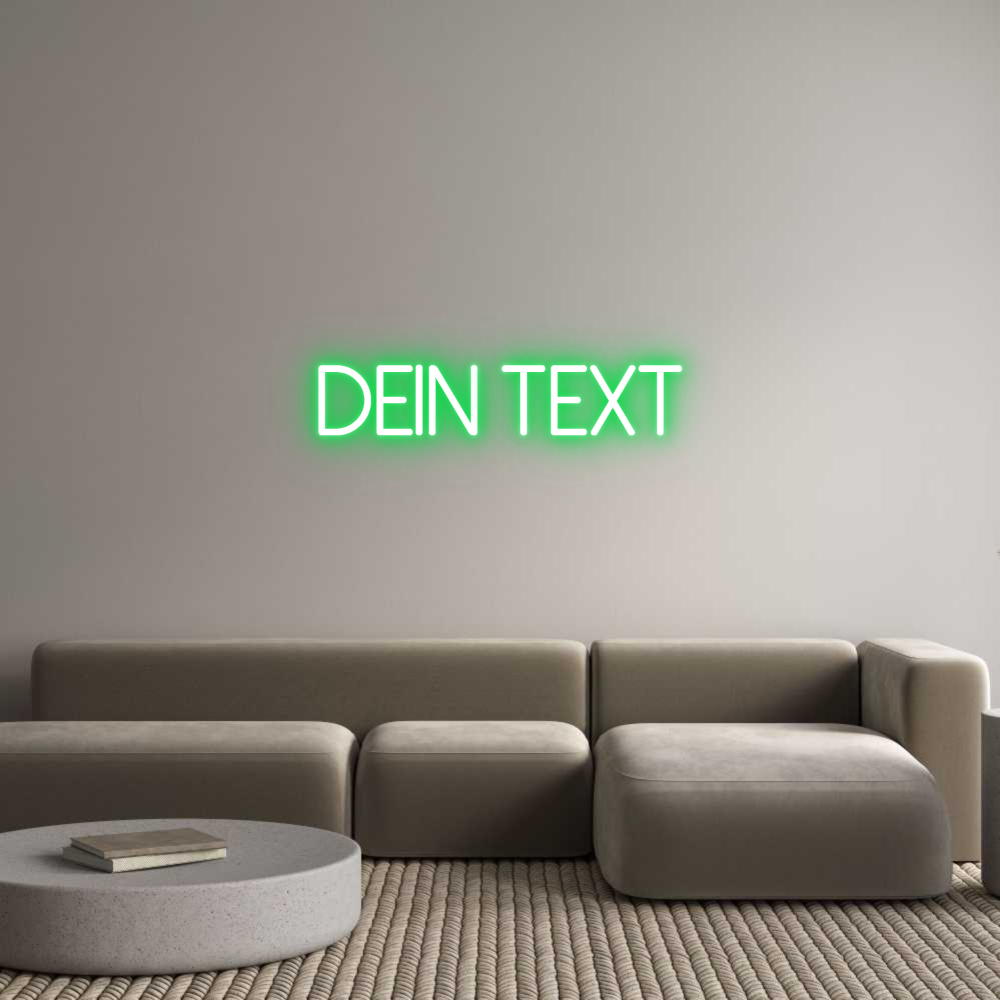 Individuelles Neon: Dein Text